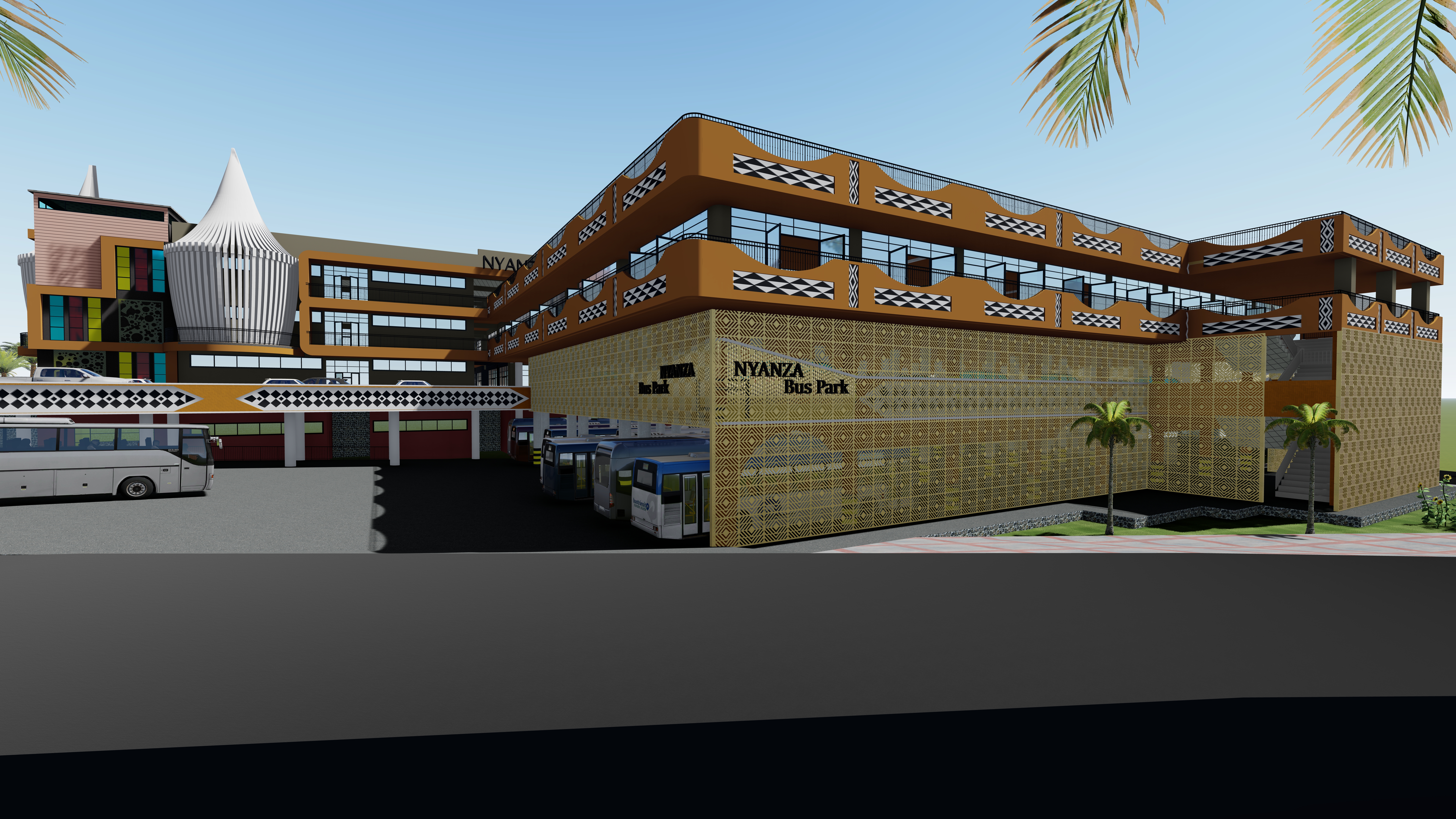 Market canopy detail